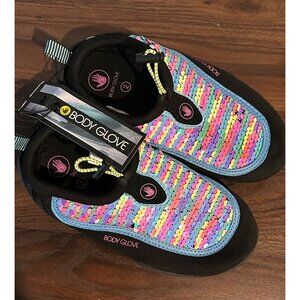 Body Glove Kids Water Shoes NWT Size 2 - Mermaid 2 Way Sequins Aquasocks